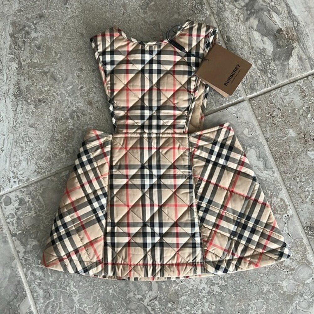 Burberry Halima Check-Print Quilted Jumper, NWT, Size 12 Mos - Picture 5 of 14